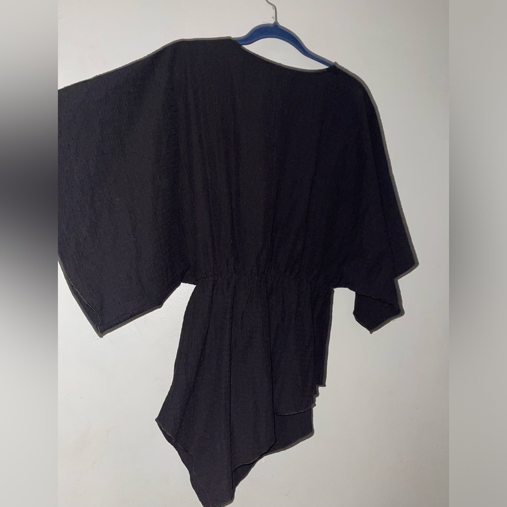 NWOT Zara asymmetrical boho Sleeve Top - Picture 6 of 10